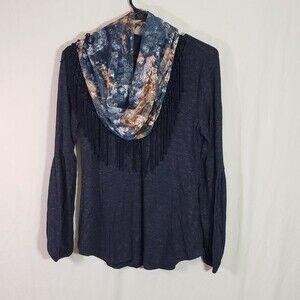 Style & Co Navy Blue With Detachable Scarf (AF)